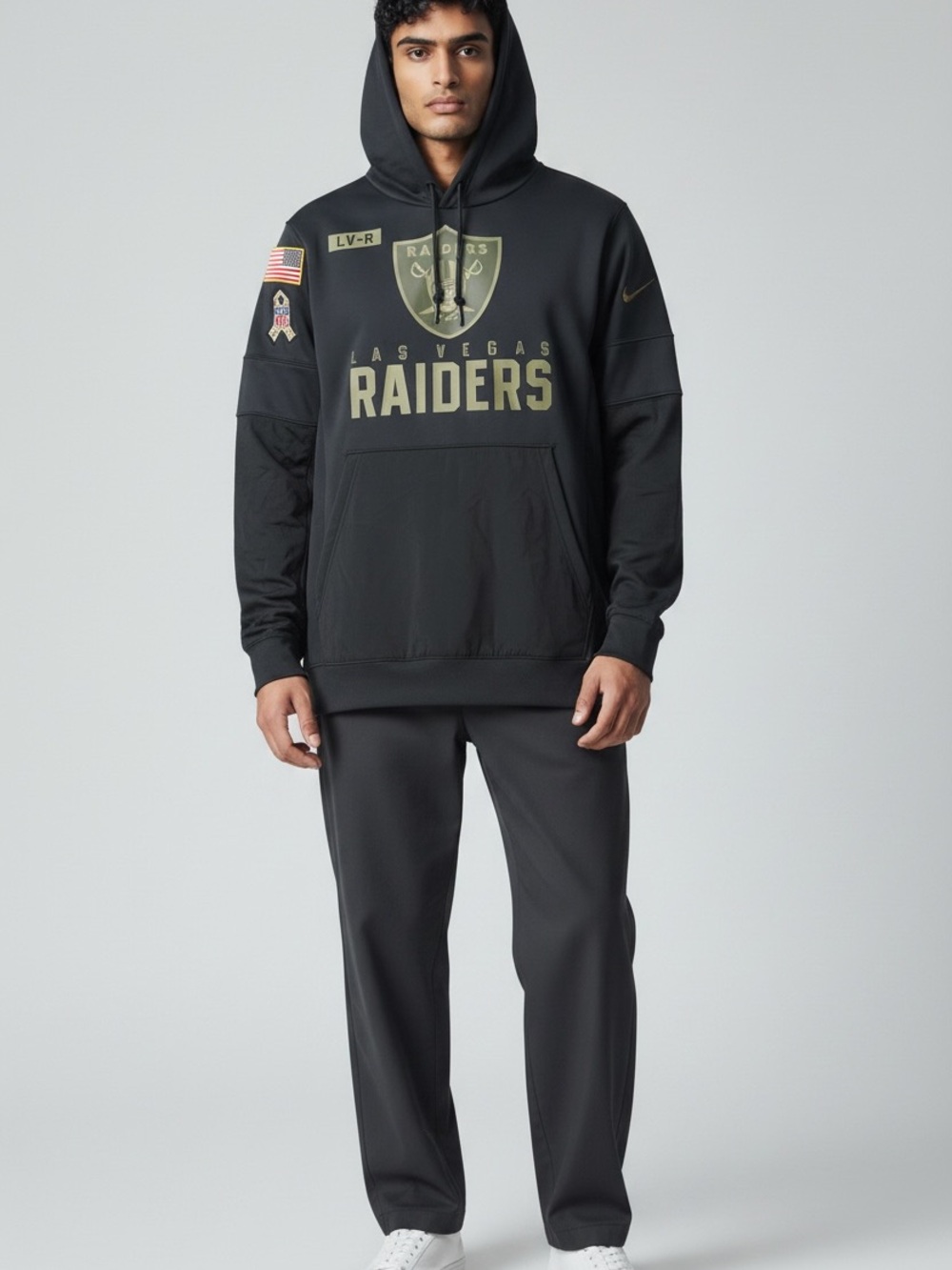 Nike Black Las Vegas Raiders Salute to Service Pullover Hoodie
